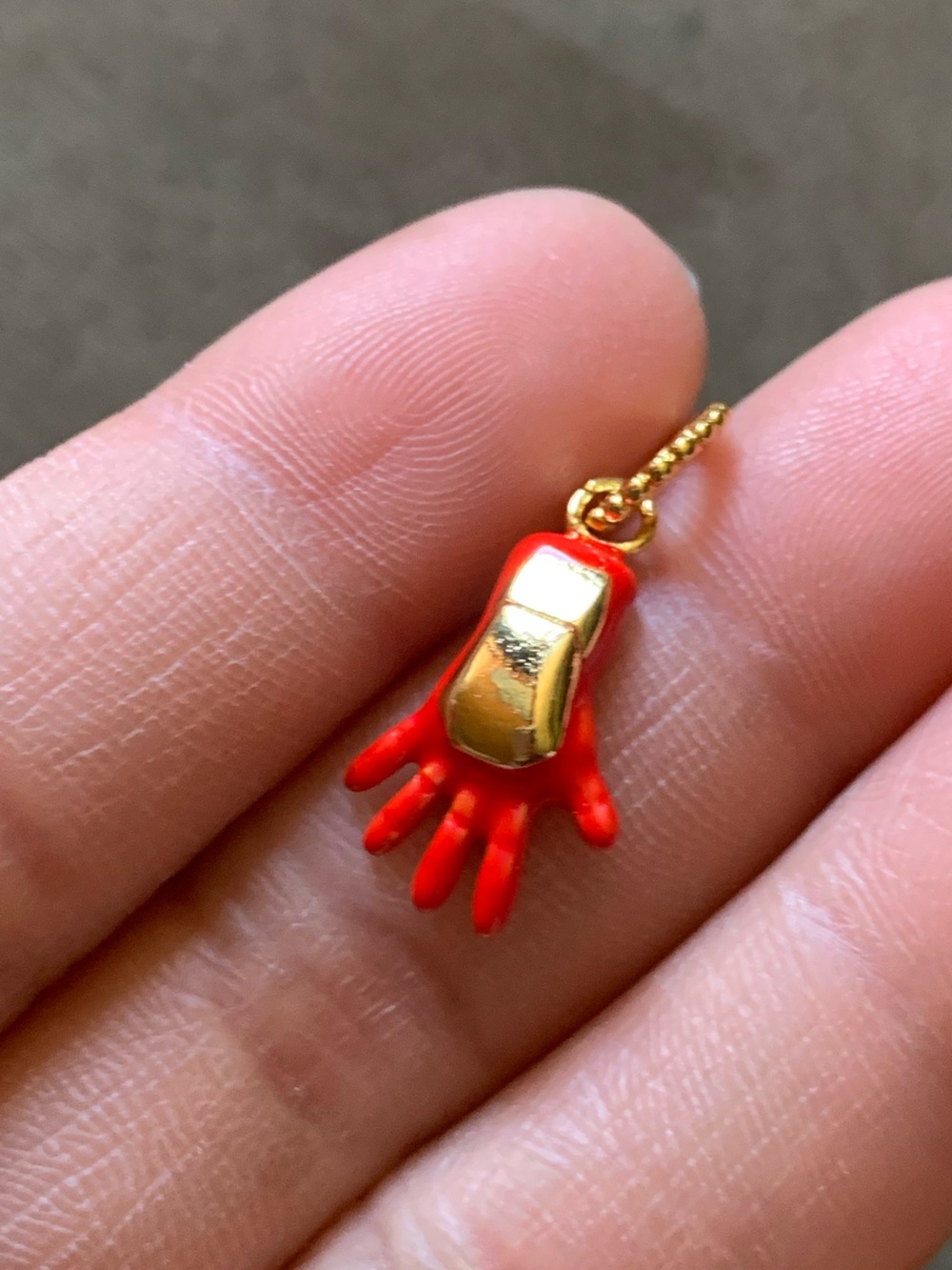 NWOT Marvel Iron Man Hand Charm Sterling Silver 925